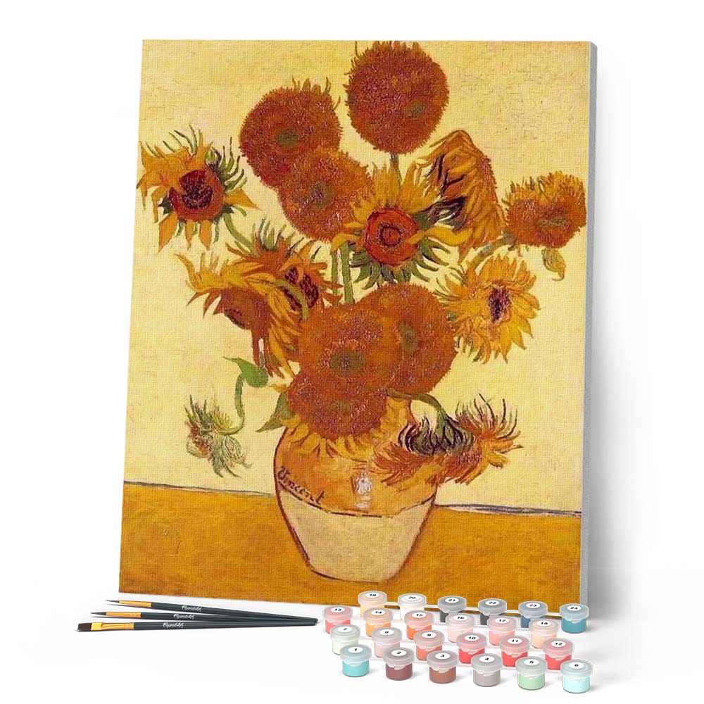 Paint by numbers - Van Gogh Orange Sunflowers – Figured'Art