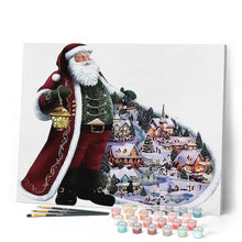 Load image into Gallery viewer, paint by numbers | Santa jacket | christmas intermediate | FiguredArt