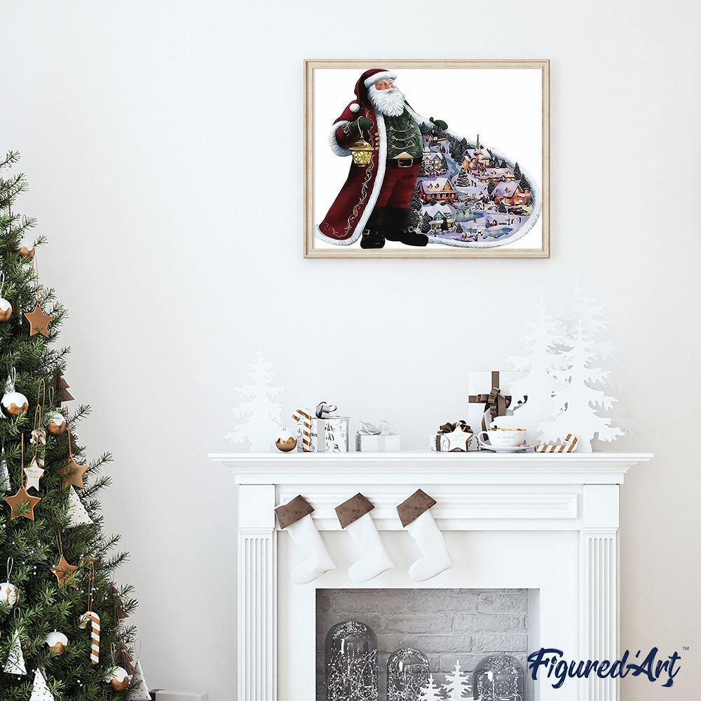 paint by numbers | Santa jacket | christmas intermediate | FiguredArt