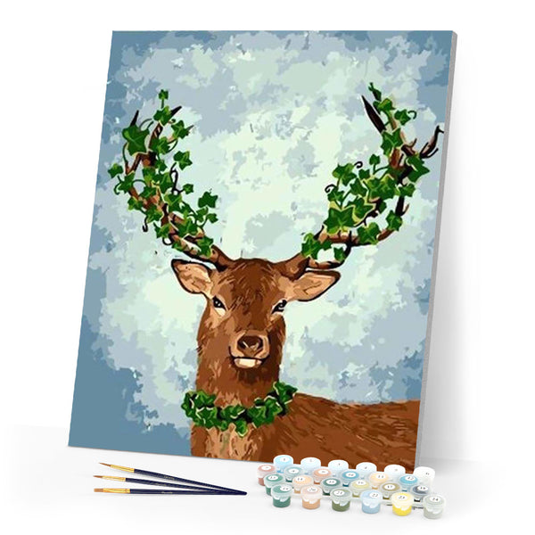 paint by numbers | Deer in Style | animals deer easy | FiguredArt