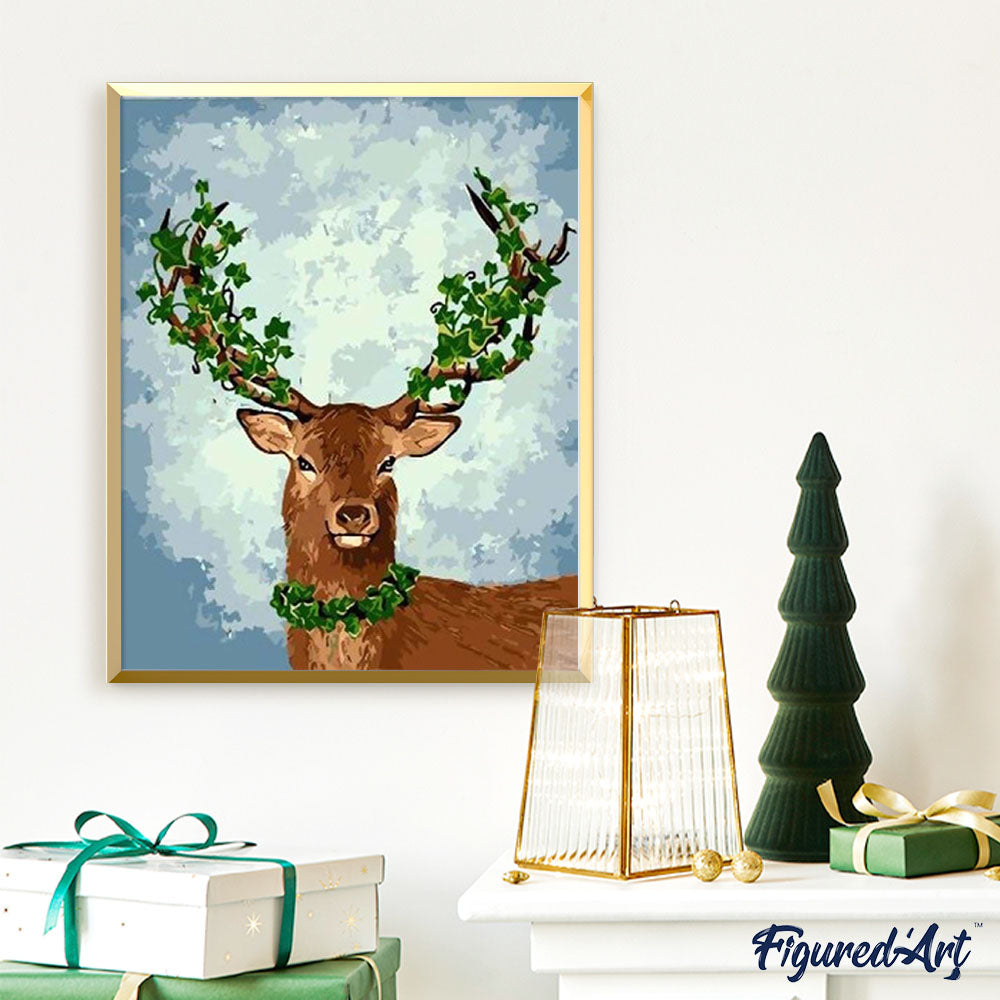 paint by numbers | Deer in Style | animals deer easy | FiguredArt
