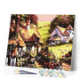 paint by numbers | Mountain Villas | intermediate landscapes | FiguredArt