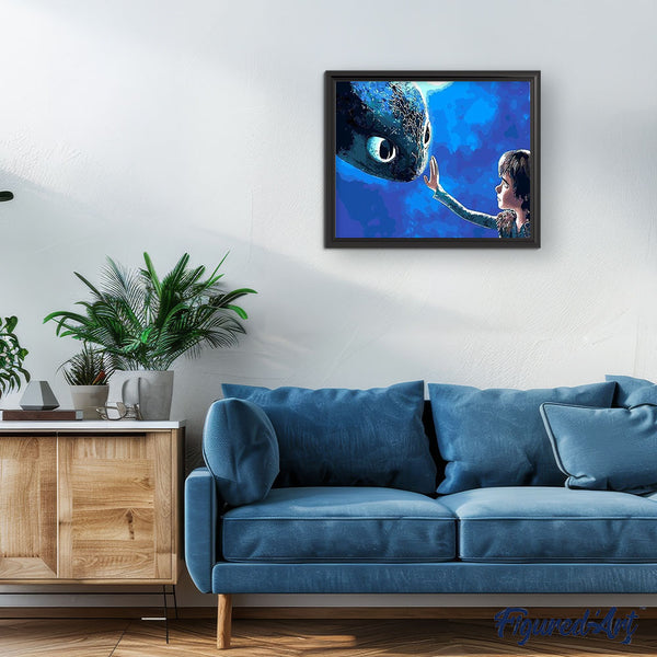 paint by numbers | Dragon Training | animals dragons easy landscapes | FiguredArt