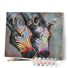 Load image into Gallery viewer, paint by numbers | Zebras | advanced animals zebras | FiguredArt
