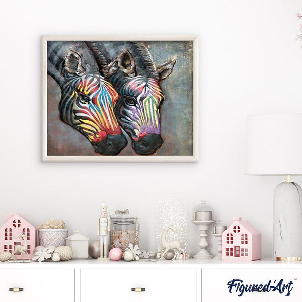 paint by numbers | Zebras | advanced animals zebras | FiguredArt