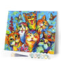 paint by numbers | Happy cats | advanced animals cats | FiguredArt