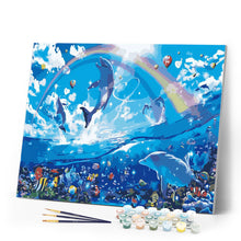 Load image into Gallery viewer, Dolphins and Fishes