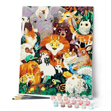 Load image into Gallery viewer, paint by numbers | All the Animals | animals intermediate | FiguredArt