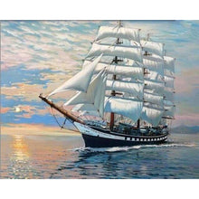 Load image into Gallery viewer, paint by numbers | Sailboat Ocean Landscape | advanced ships and boats | FiguredArt