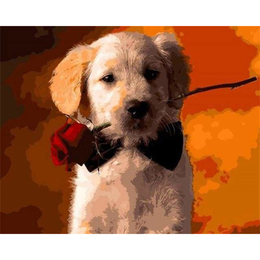 paint by numbers | Romantic Dog | animals dogs easy | FiguredArt