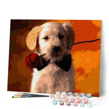 Load image into Gallery viewer, paint by numbers | Romantic Dog | animals dogs easy | FiguredArt