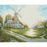 paint by numbers | Mill | easy landscapes | FiguredArt