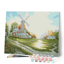 Load image into Gallery viewer, paint by numbers | Mill | easy landscapes | FiguredArt