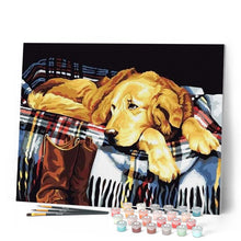 Load image into Gallery viewer, paint by numbers | Lazy dog | animals dogs easy | FiguredArt