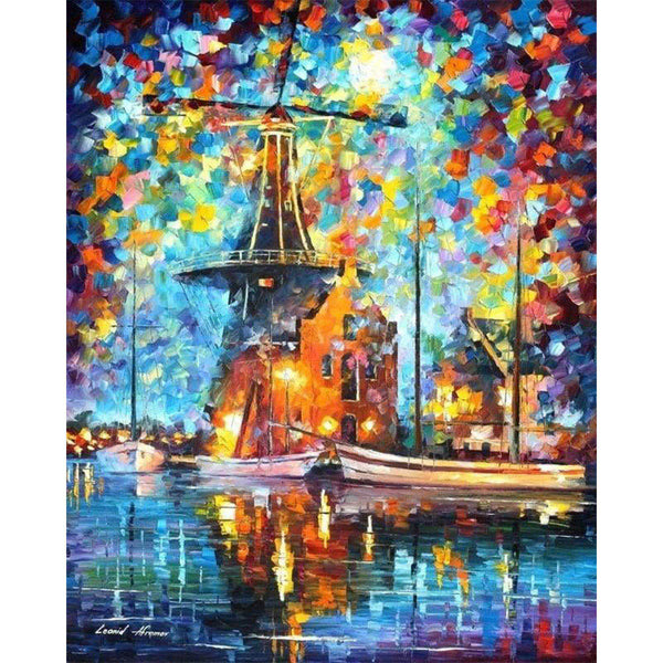paint by numbers | Lake and Bright Colors | advanced landscapes | FiguredArt
