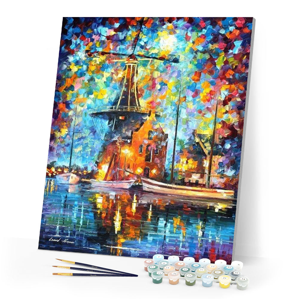 paint by numbers | Lake and Bright Colors | advanced landscapes | FiguredArt