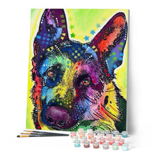 Load image into Gallery viewer, paint by numbers | Star Dog | advanced animals dogs Pop Art | FiguredArt