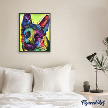Load image into Gallery viewer, paint by numbers | Star Dog | advanced animals dogs Pop Art | FiguredArt