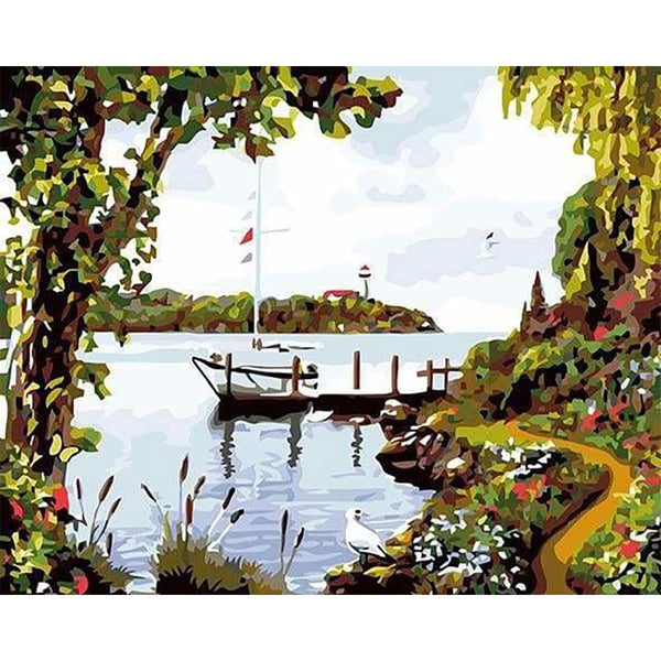 paint by numbers | American coast | intermediate ships and boats | FiguredArt