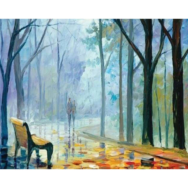 paint by numbers | Cloudy Garden | advanced landscapes | FiguredArt