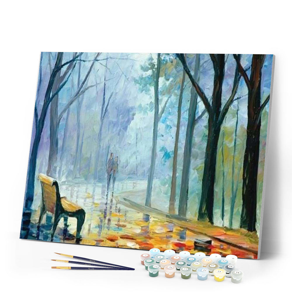 paint by numbers | Cloudy Garden | advanced landscapes | FiguredArt