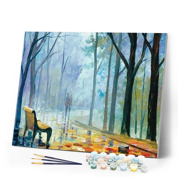 paint by numbers | Cloudy Garden | advanced landscapes | FiguredArt