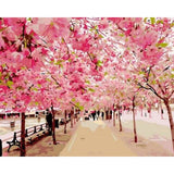 paint by numbers | Romantic Cherry Tree | intermediate landscapes trees | FiguredArt