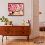 paint by numbers | Romantic Cherry Tree | intermediate landscapes trees | FiguredArt