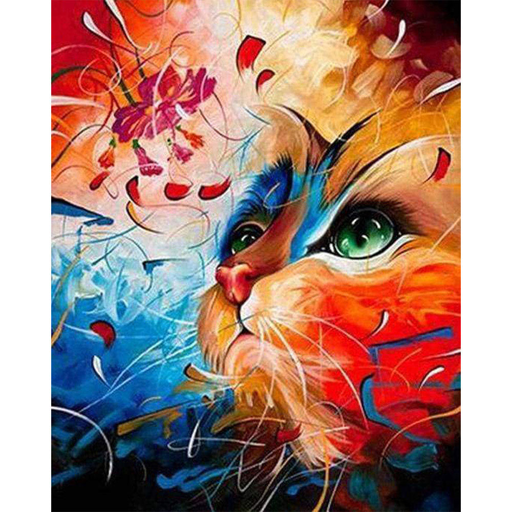paint by numbers | Colored cat | advanced animals cats | FiguredArt