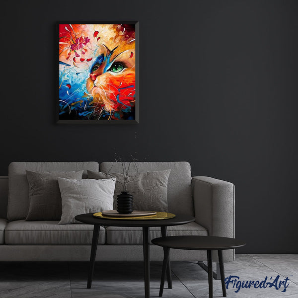 paint by numbers | Colored cat | advanced animals cats | FiguredArt