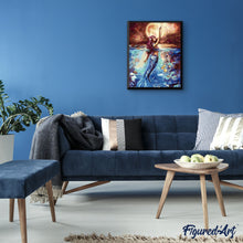 Load image into Gallery viewer, paint by numbers | Mermaid and Moonlight | animals fish intermediate | FiguredArt