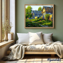 Load image into Gallery viewer, paint by numbers | Wooden House | intermediate landscapes | FiguredArt