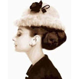 paint by numbers | Stylish Hat | intermediate portrait | FiguredArt