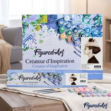 Load image into Gallery viewer, paint by numbers | Stylish Hat | intermediate portrait | FiguredArt