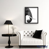 paint by numbers | Dark gray Elephant | advanced animals elephants | FiguredArt