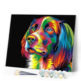 paint by numbers | Dog Pop Art Portrait | animals dogs easy Pop Art | FiguredArt