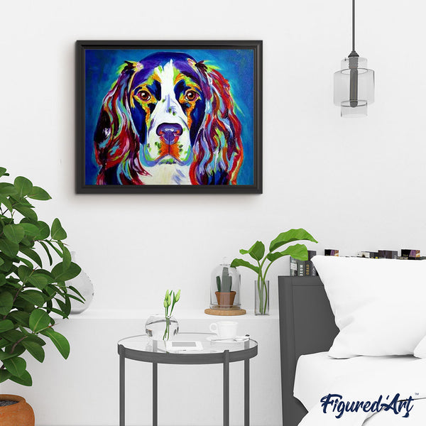 paint by numbers | Dog with All colors | advanced animals dogs Pop Art | FiguredArt