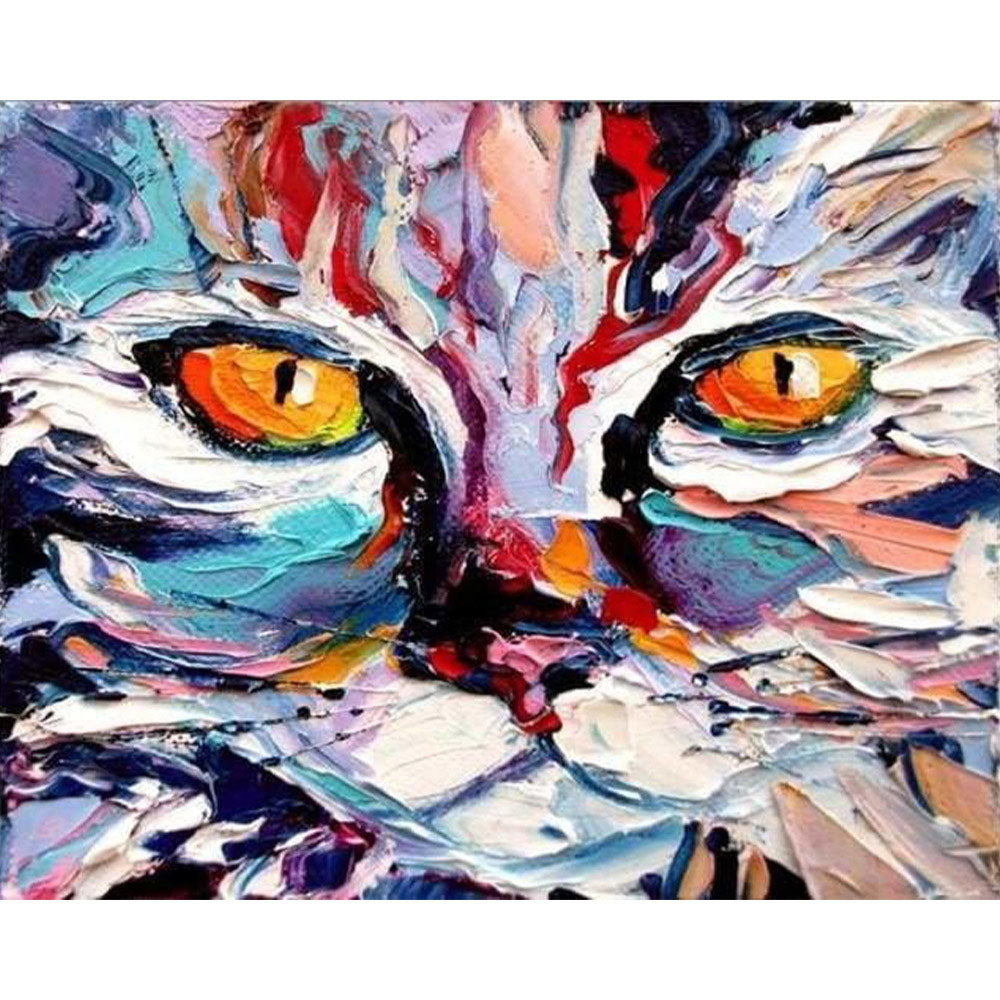 paint by numbers | Painted Cat | advanced animals cats | FiguredArt