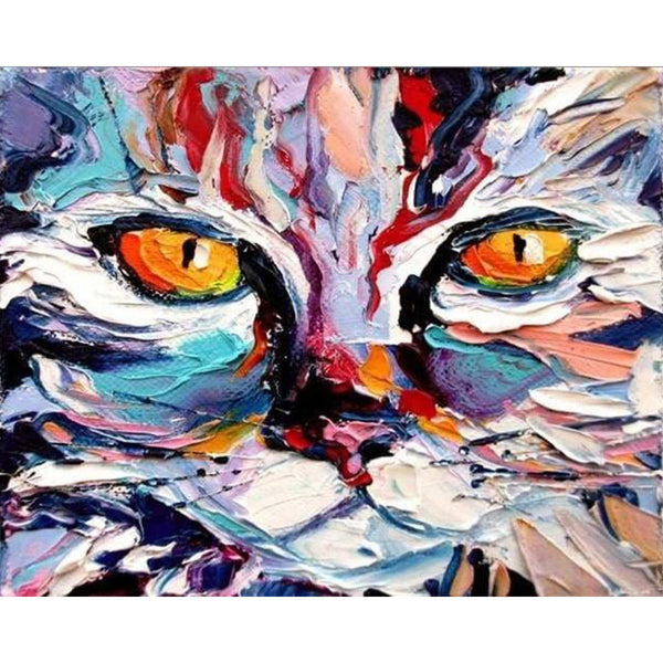 paint by numbers | Painted Cat | advanced animals cats | FiguredArt