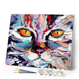 paint by numbers | Painted Cat | advanced animals cats | FiguredArt