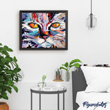 paint by numbers | Painted Cat | advanced animals cats | FiguredArt
