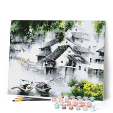 Load image into Gallery viewer, paint by numbers | Dream Water Town | intermediate landscapes | FiguredArt