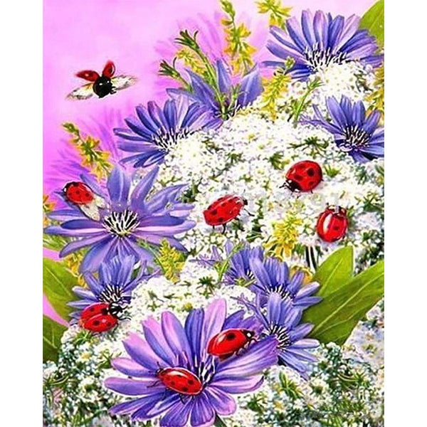 paint by numbers | Insects and Flowers | advanced flowers | FiguredArt