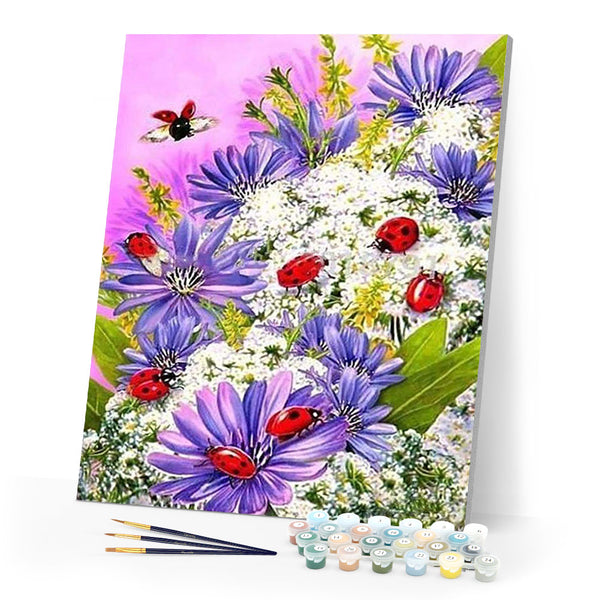 paint by numbers | Insects and Flowers | advanced flowers | FiguredArt
