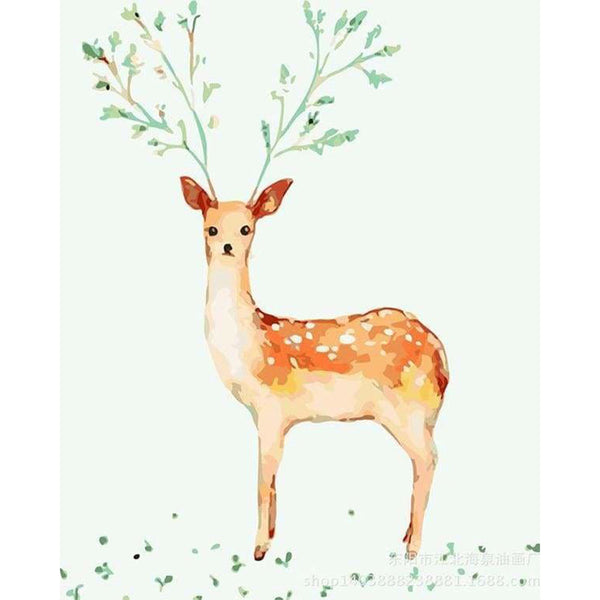 paint by numbers | Plum Deer | animals deer easy | FiguredArt