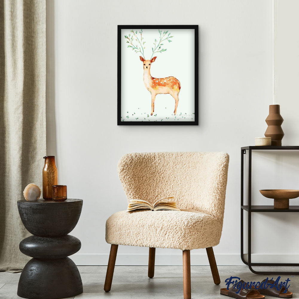 paint by numbers | Plum Deer | animals deer easy | FiguredArt
