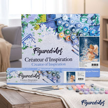 Load image into Gallery viewer, paint by numbers | Angel during Christmas | christmas intermediate religion | FiguredArt