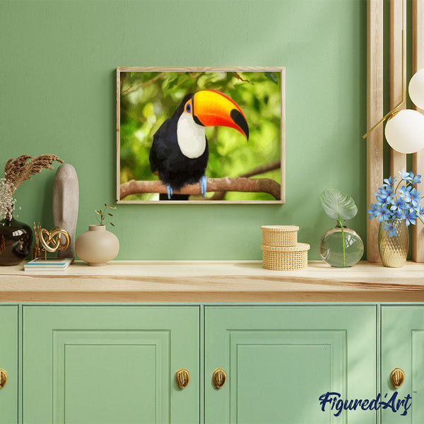 paint by numbers | Toucan | animals birds intermediate parrots | FiguredArt