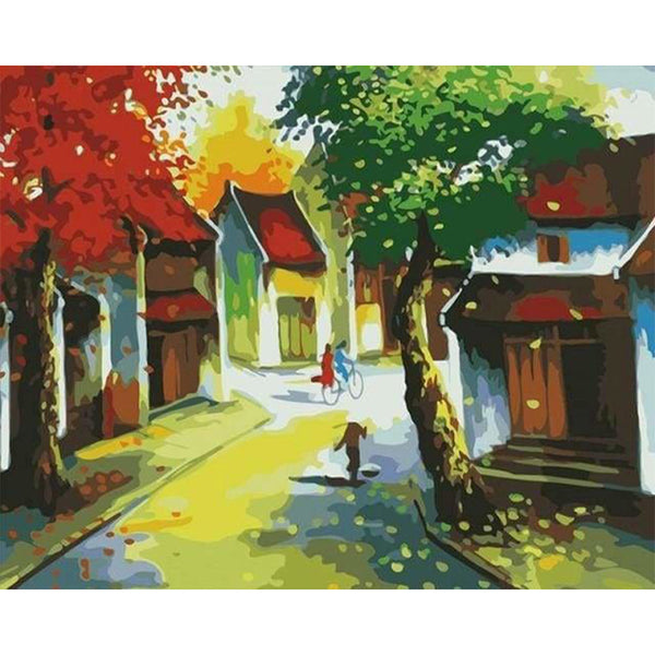 paint by numbers | Autumn Leaves | easy landscapes | FiguredArt
