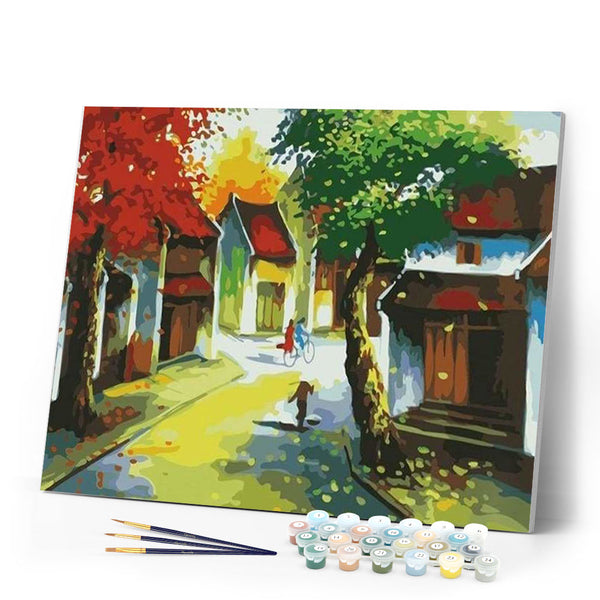 paint by numbers | Autumn Leaves | easy landscapes | FiguredArt